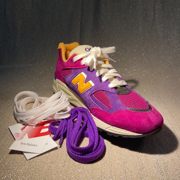 Teddy Santis x New Balance 990v2 Made in USA ‘Purple Yellow’ - Picture 4 of 11